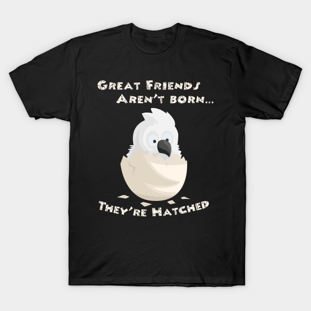 Umbrella Cockatoo Parrot Friends Hatched T-Shirt by Einstein Parrot